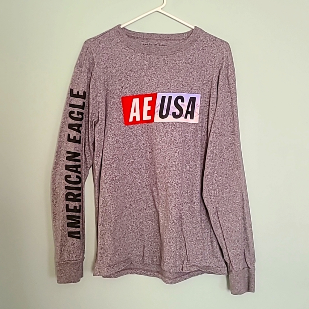 Mens lg American Eagle standard fit gray